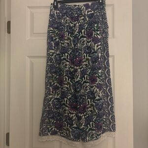 Floral Purple and Blue Women's pants